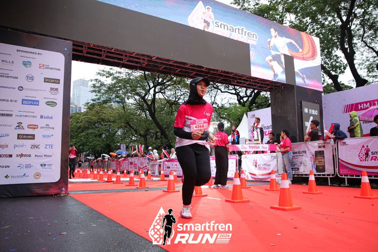 Race photo from Smartfren Run 2024