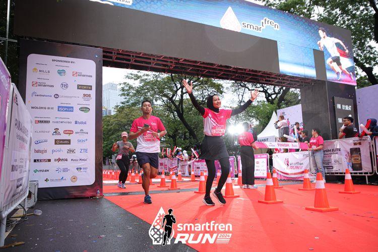 Race photo from Smartfren Run 2024