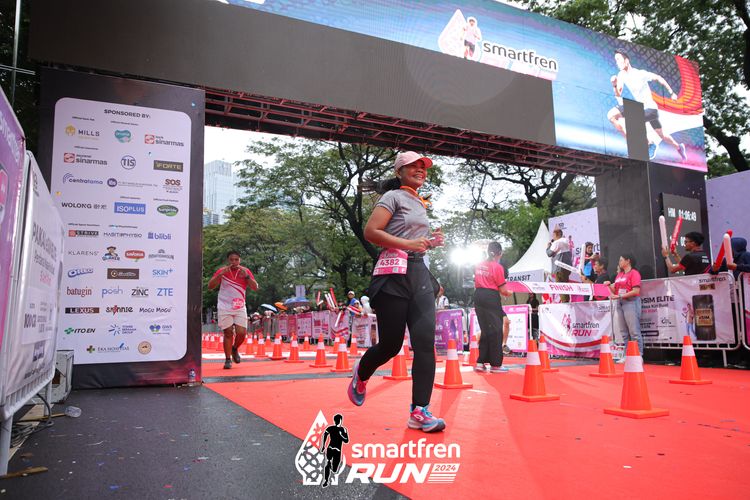 Race photo from Smartfren Run 2024