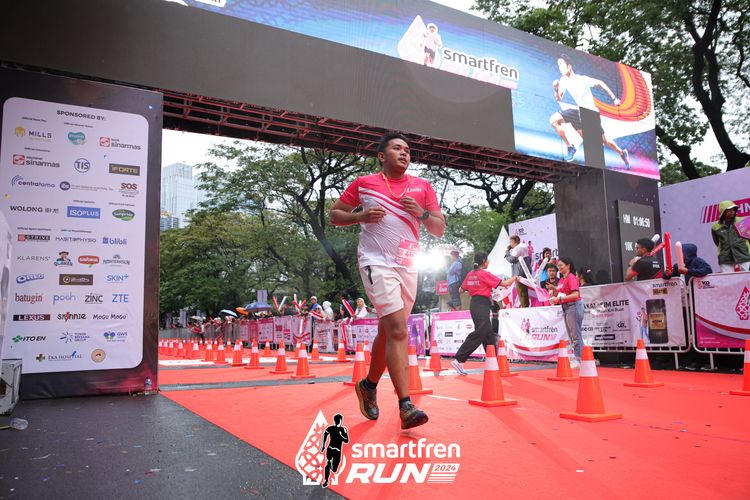 Race photo from Smartfren Run 2024