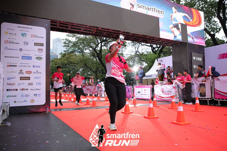 Race photo from Smartfren Run 2024