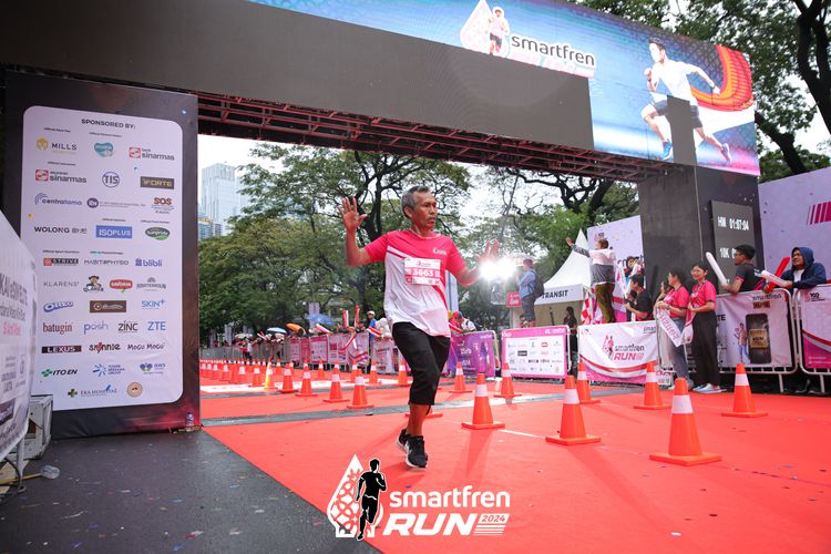 Race photo from Smartfren Run 2024