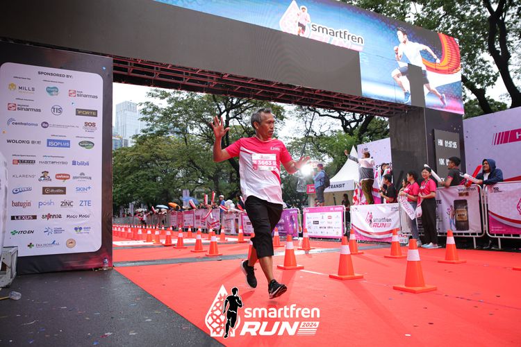 Race photo from Smartfren Run 2024