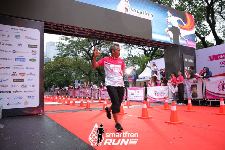Race photo from Smartfren Run 2024