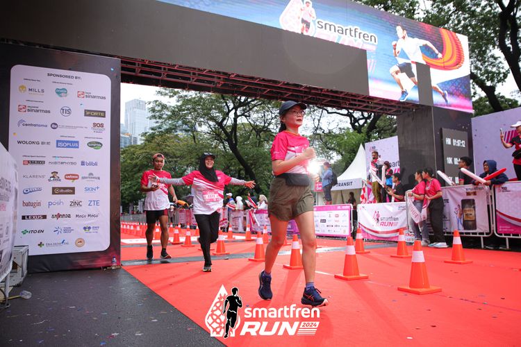 Race photo from Smartfren Run 2024