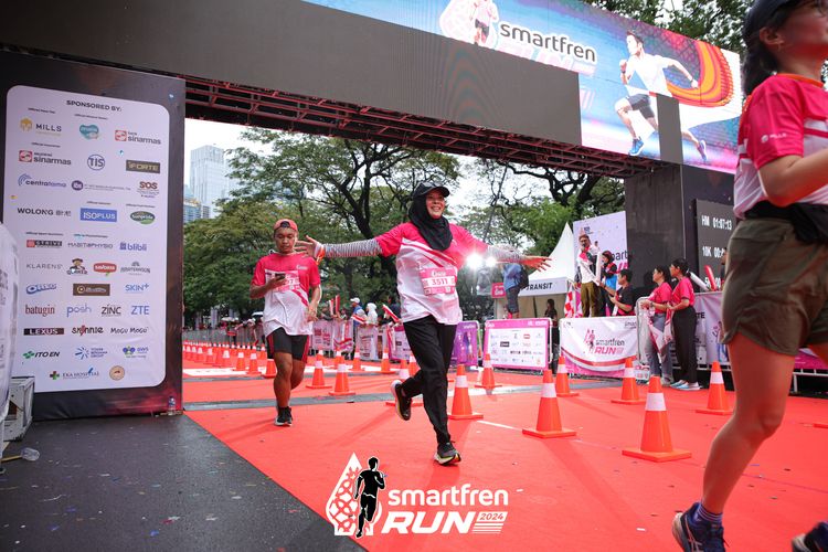 Race photo from Smartfren Run 2024