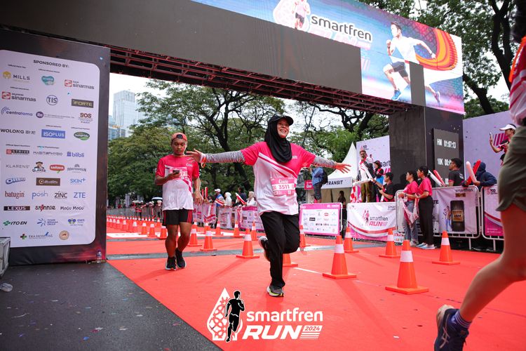 Race photo from Smartfren Run 2024