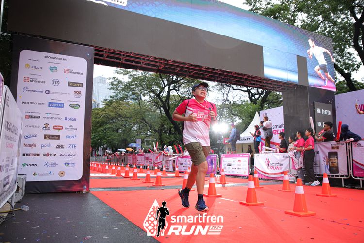 Race photo from Smartfren Run 2024