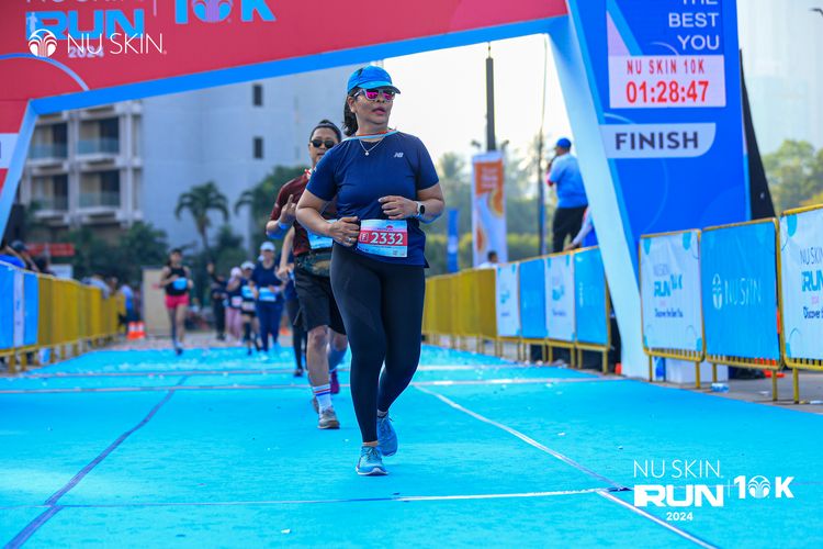 Race photo from Nu Skin Run 10K