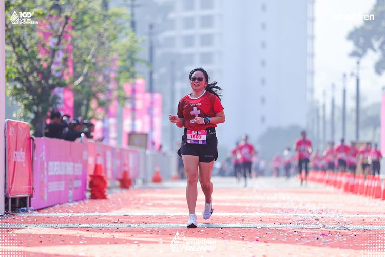 Race photo from Smartfren Run 2025 