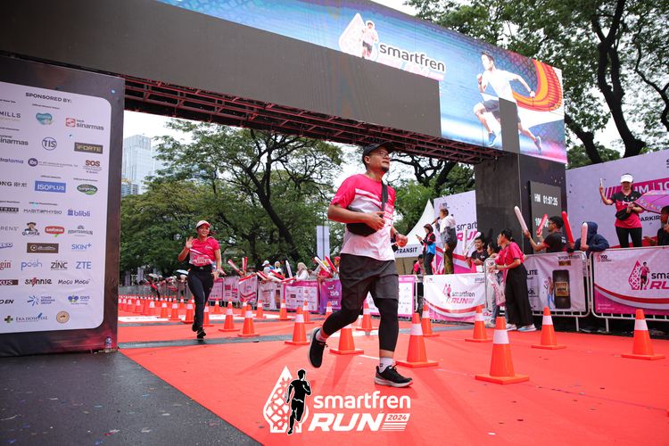 Race photo from Smartfren Run 2024