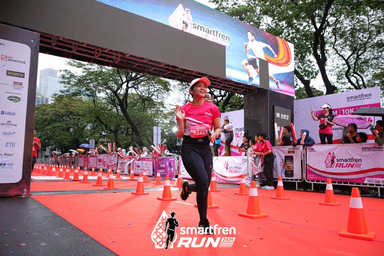 Race photo from Smartfren Run 2024