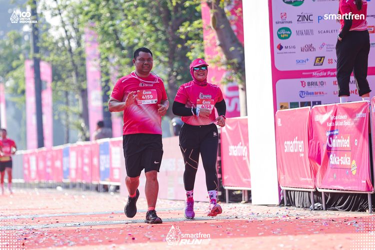 Race photo from Smartfren Run 2025 