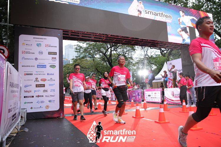 Race photo from Smartfren Run 2024
