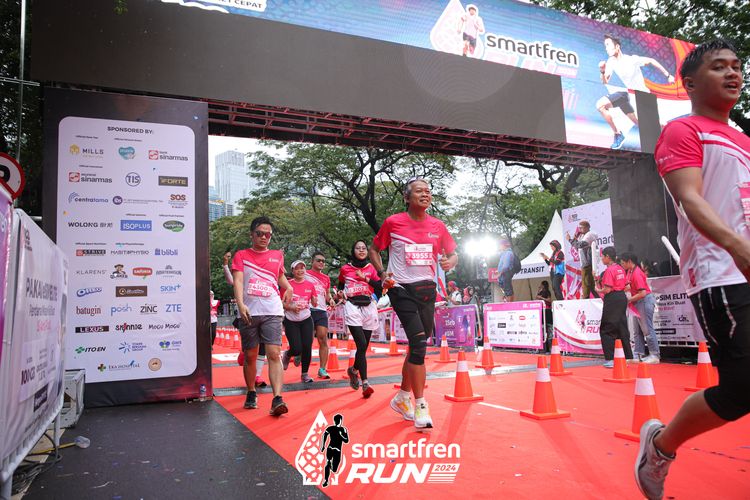 Race photo from Smartfren Run 2024