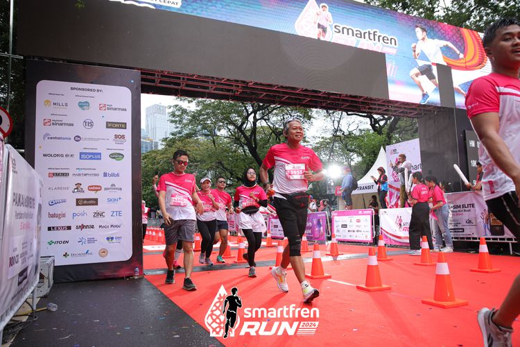 Race photo from Smartfren Run 2024