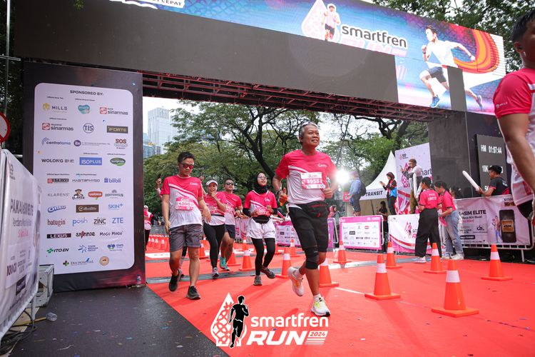 Race photo from Smartfren Run 2024