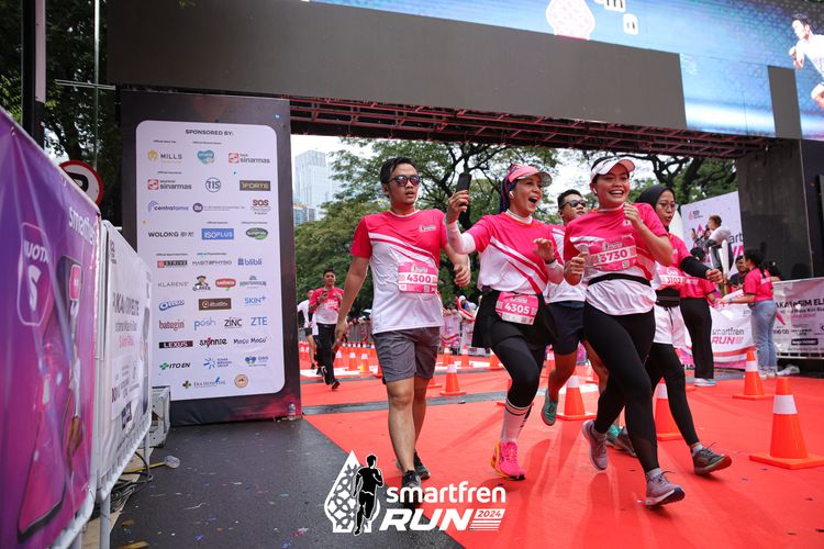 Race photo from Smartfren Run 2024