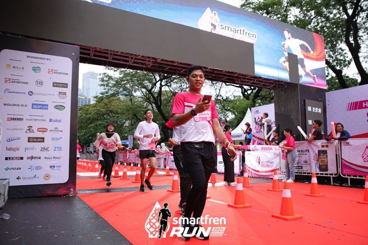 Race photo from Smartfren Run 2024