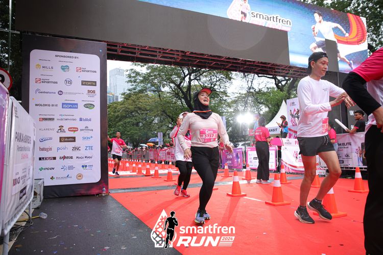 Race photo from Smartfren Run 2024
