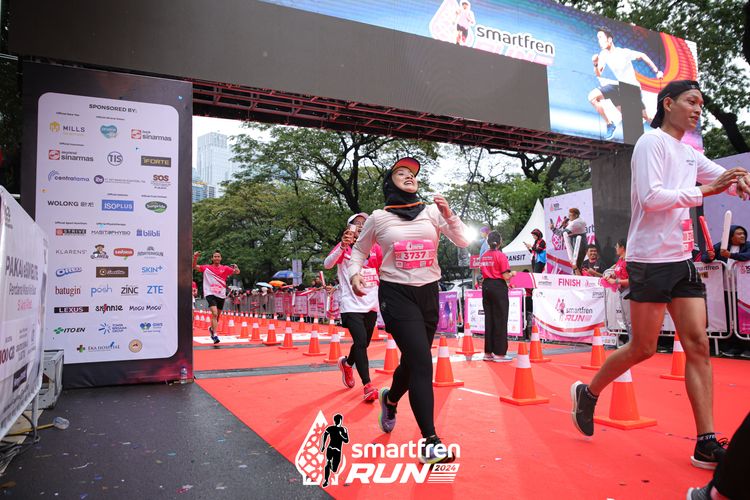 Race photo from Smartfren Run 2024