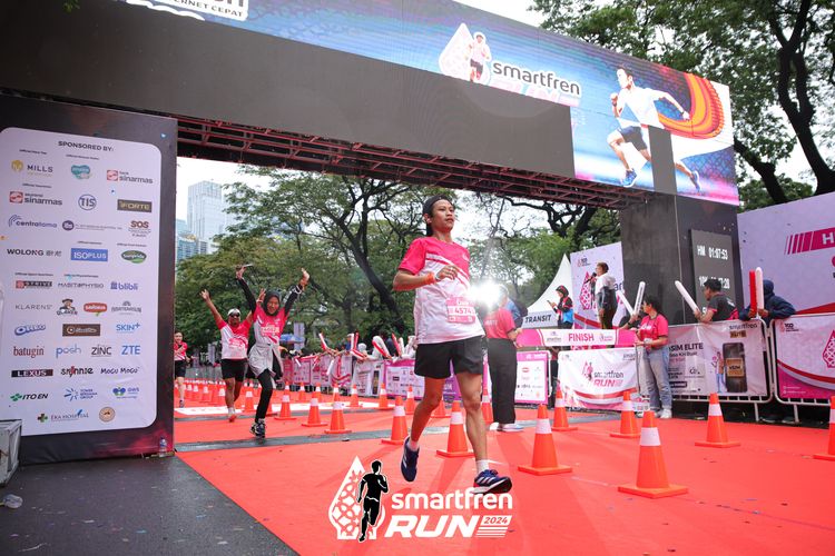 Race photo from Smartfren Run 2024
