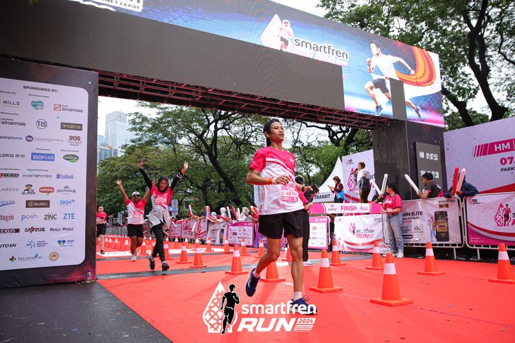 Race photo from Smartfren Run 2024