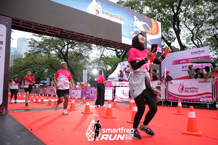 Race photo from Smartfren Run 2024