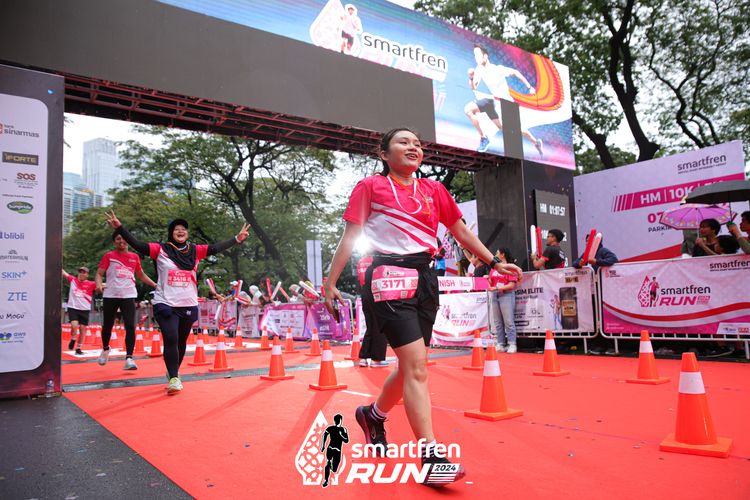 Race photo from Smartfren Run 2024
