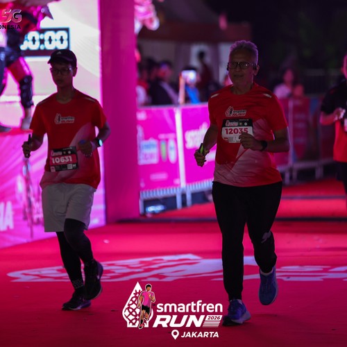 Race photo from SMARTFREN RUN 2026