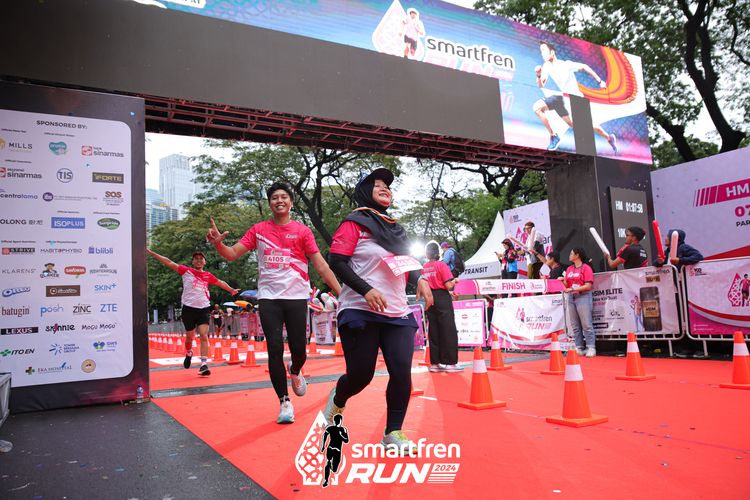 Race photo from Smartfren Run 2024