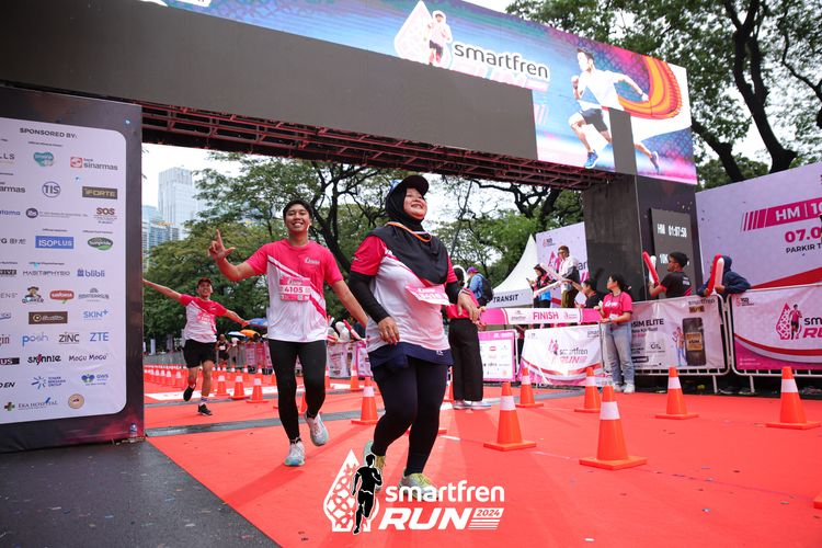 Race photo from Smartfren Run 2024
