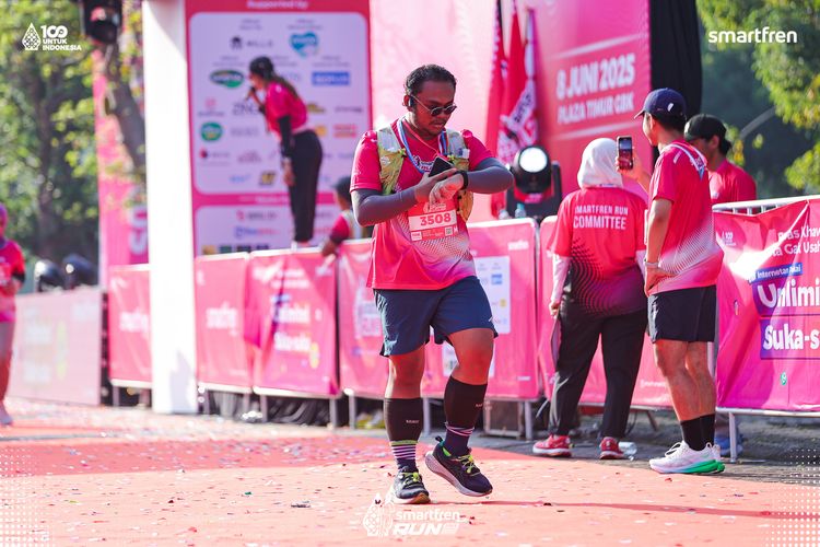 Race photo from Smartfren Run 2025 