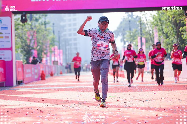 Race photo from Smartfren Run 2025 