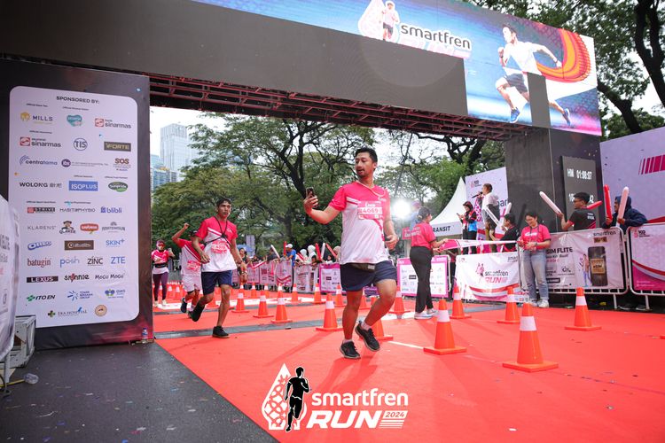 Race photo from Smartfren Run 2024