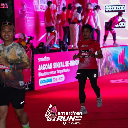 Race photo from SMARTFREN RUN 2026