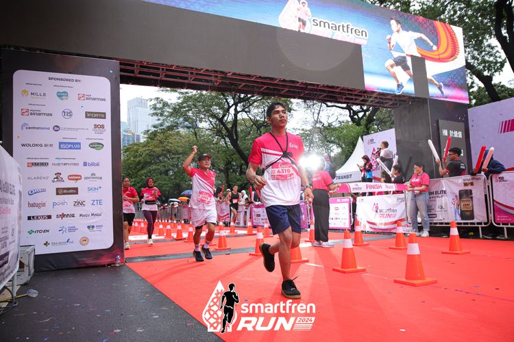 Race photo from Smartfren Run 2024