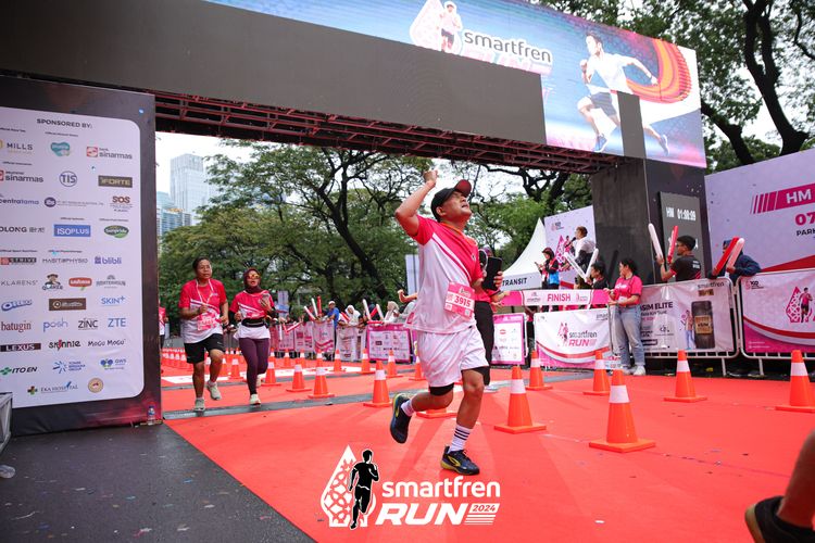 Race photo from Smartfren Run 2024