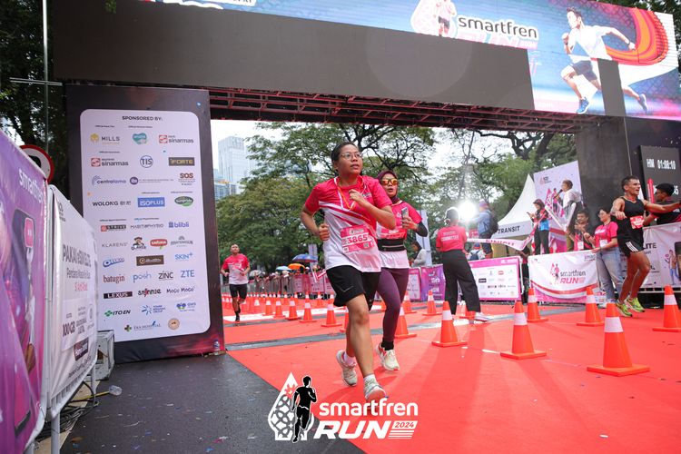 Race photo from Smartfren Run 2024