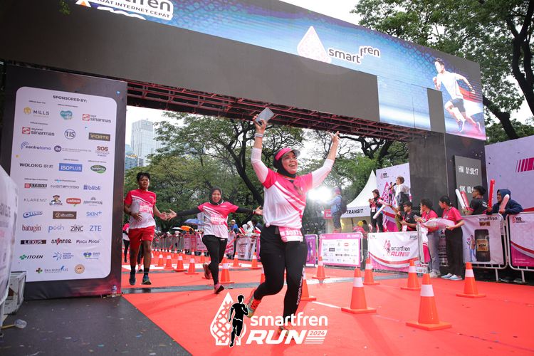 Race photo from Smartfren Run 2024