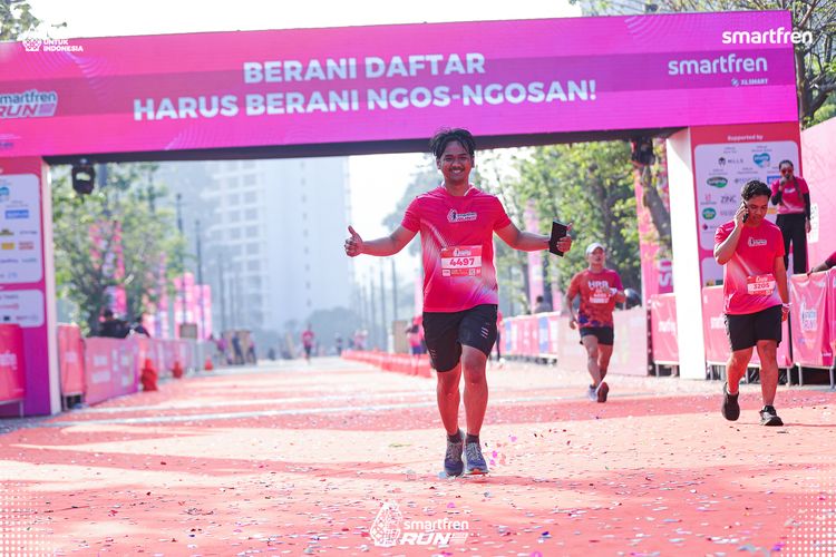 Race photo from Smartfren Run 2025 