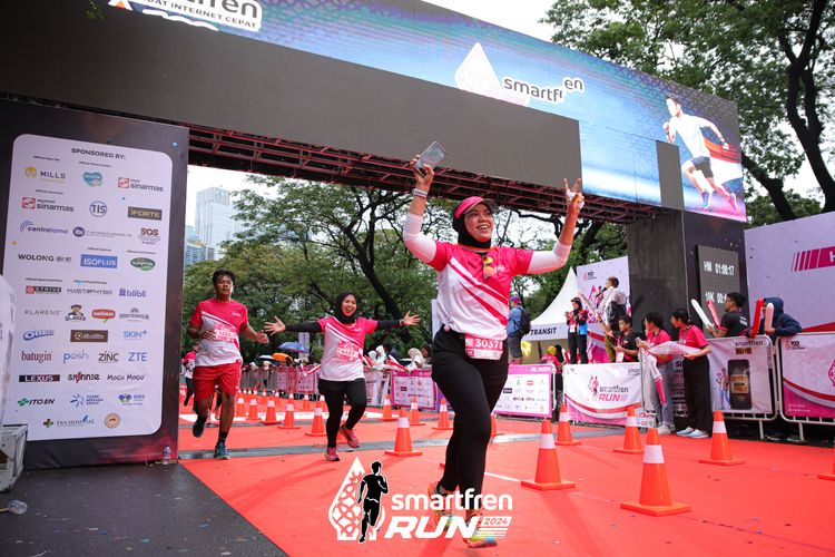 Race photo from Smartfren Run 2024