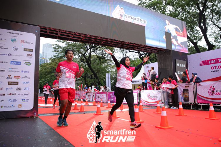 Race photo from Smartfren Run 2024