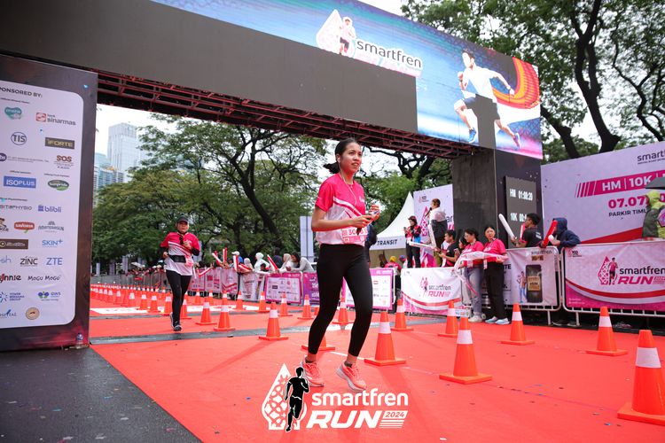 Race photo from Smartfren Run 2024