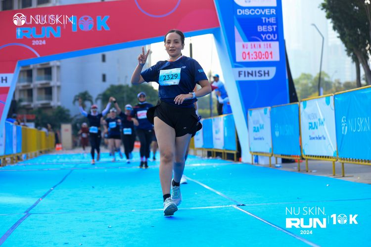 Race photo from Nu Skin Run 10K