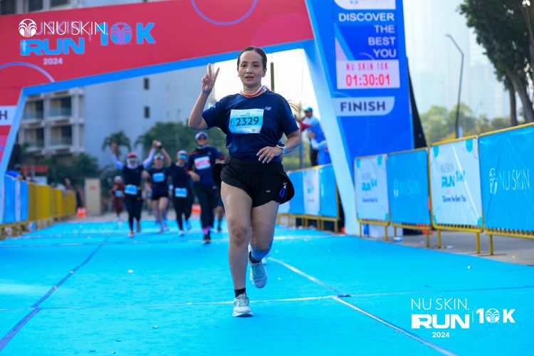Race photo from Nu Skin Run 10K