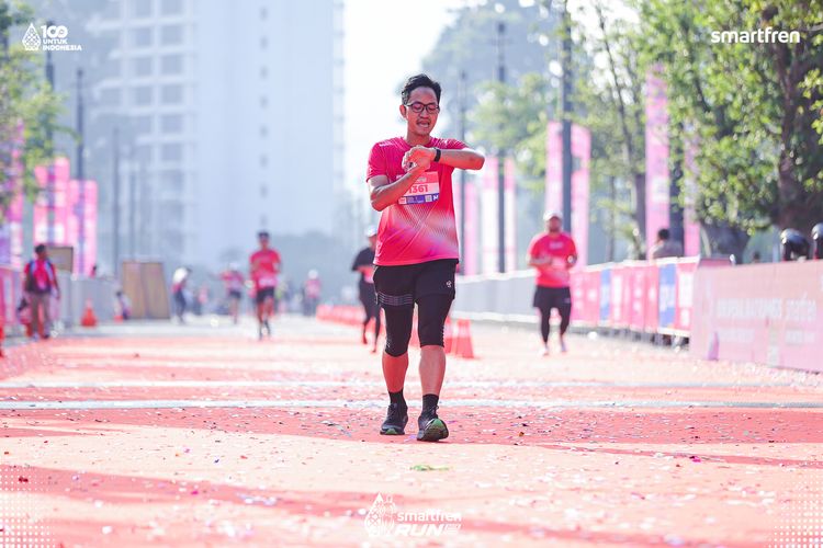 Race photo from Smartfren Run 2025 