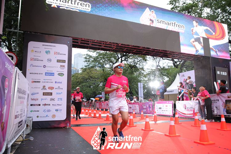 Race photo from Smartfren Run 2024