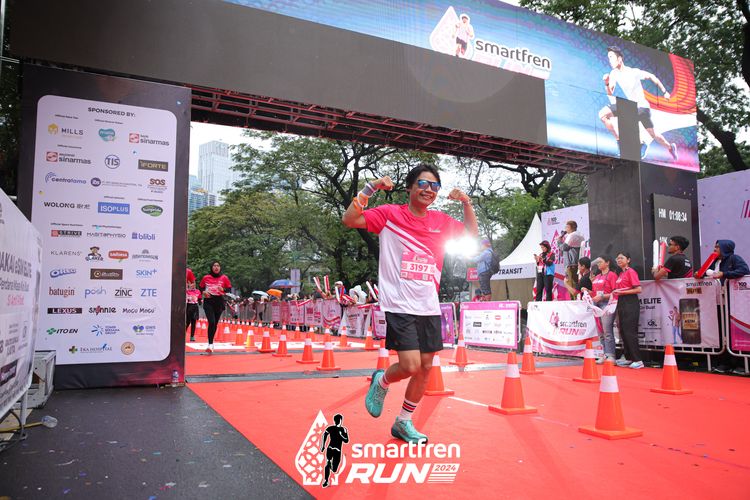 Race photo from Smartfren Run 2024