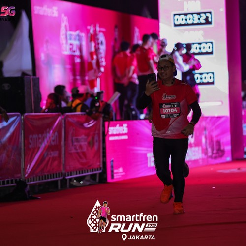 Race photo from SMARTFREN RUN 2026